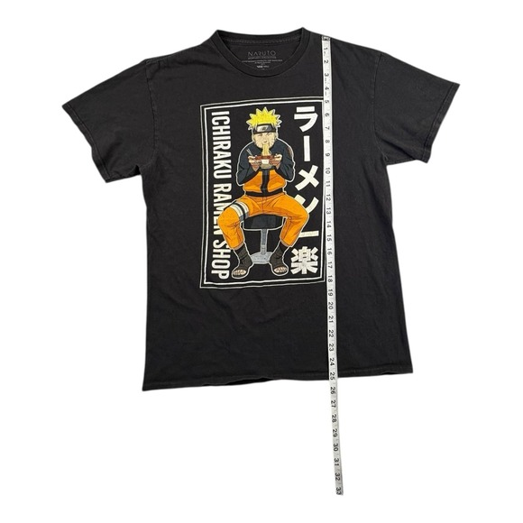 Naruto Ichiraku Ramen Shop T-Shirt Medium Black Anime Tee Shippuden - Picture 6 of 6
